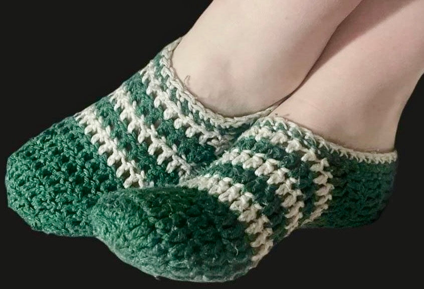 Crochet winter socks