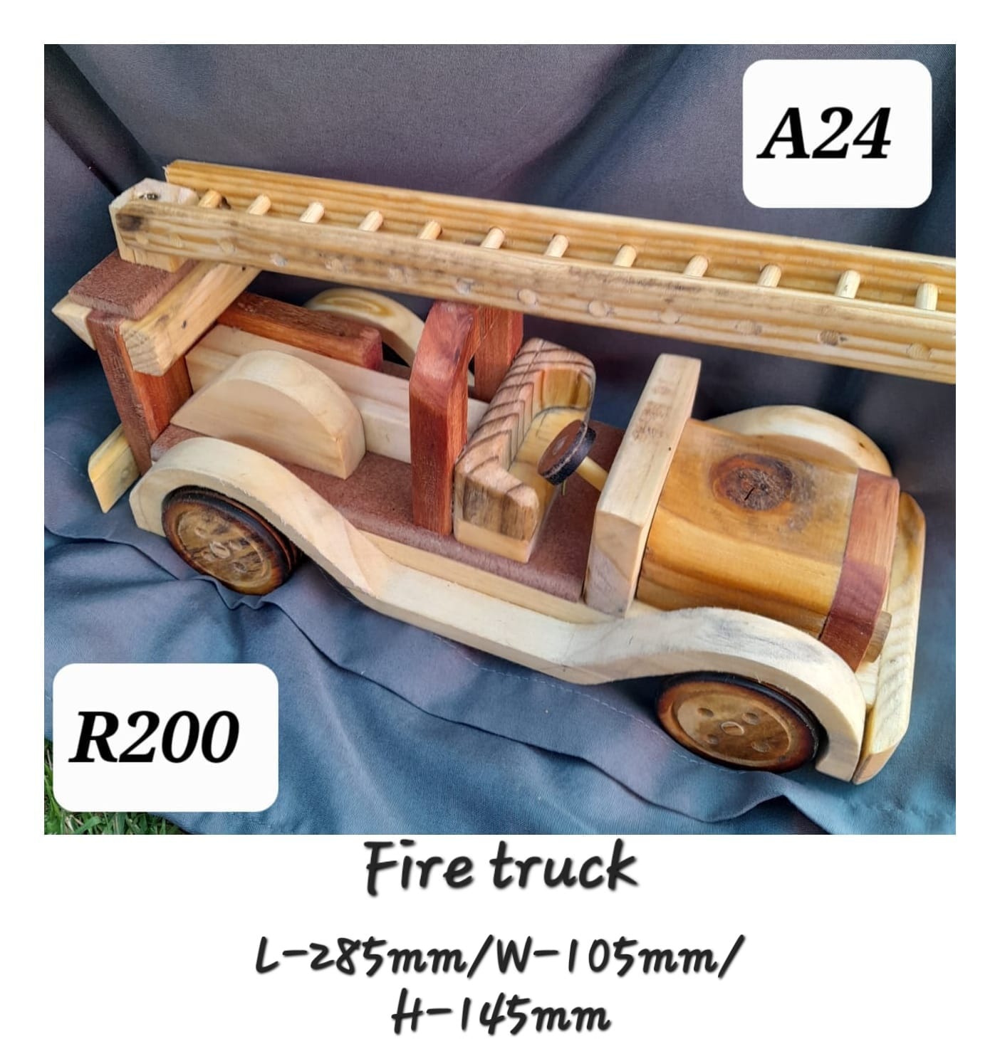 Fire Truck - Wood (285x105x145mm)