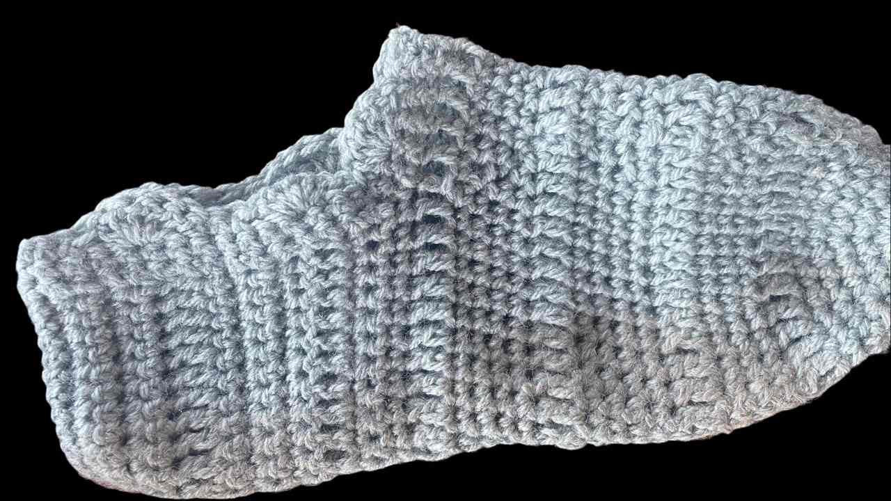 Crochet winter socks