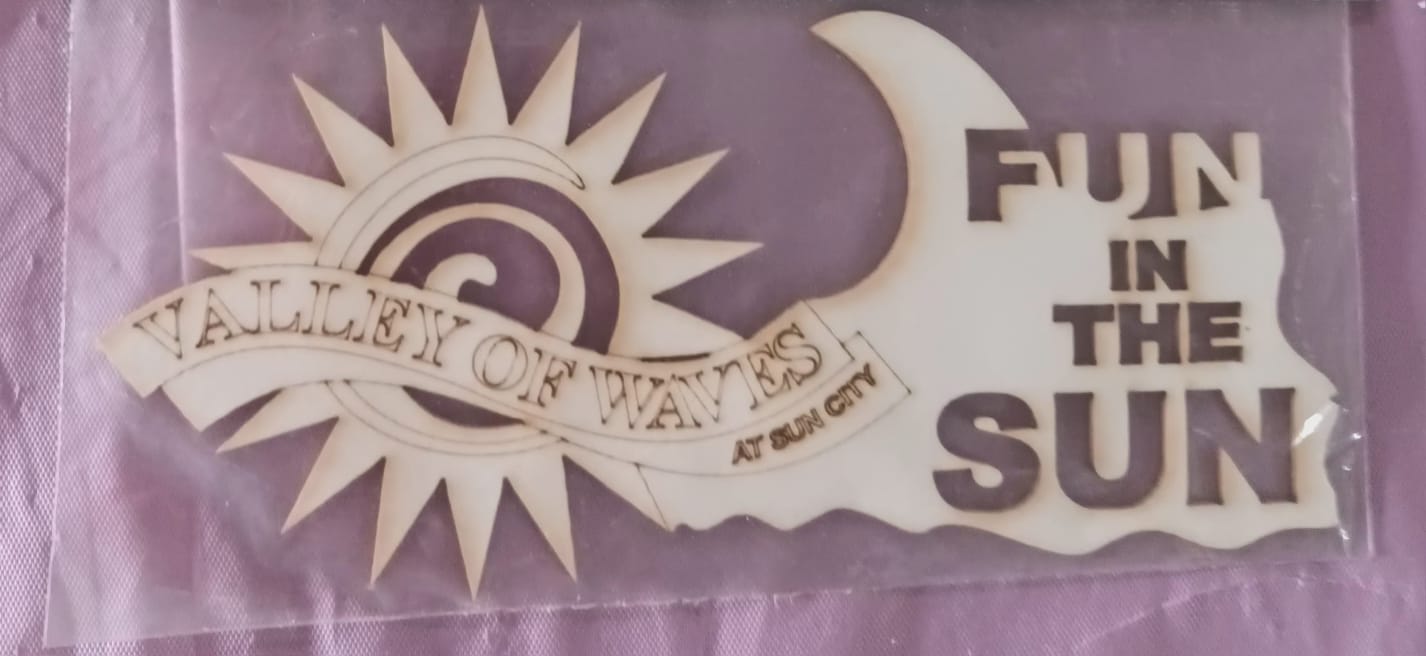 FUN IN THE SUN (VALLEY OF WAVES) laser cutting