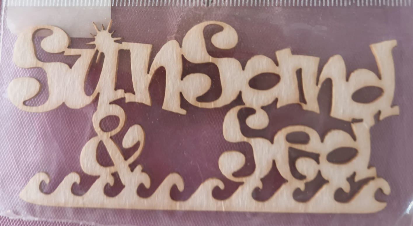 SUN SAND & SEA laser cutting
