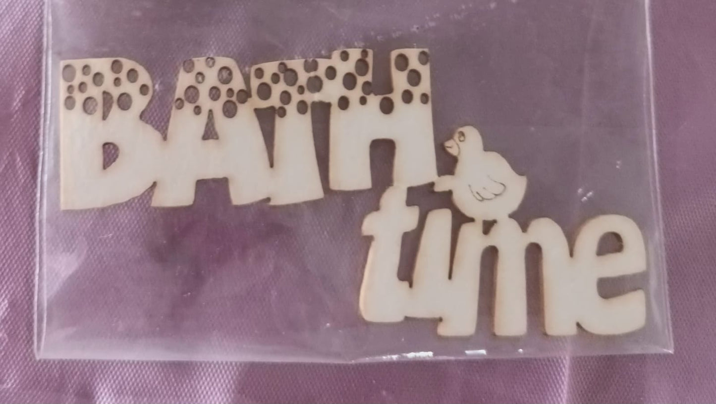 BATH TIME laser cutting