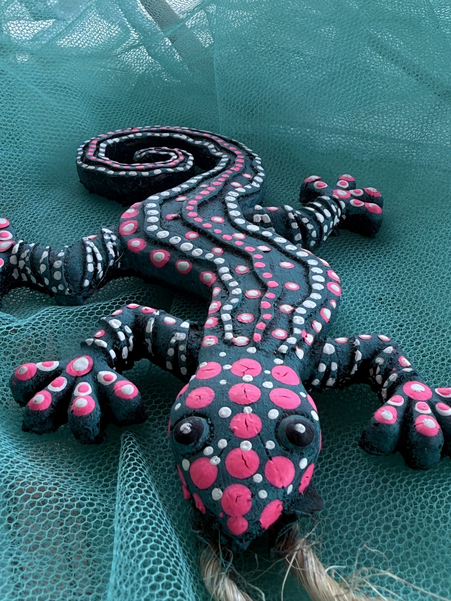 Colourful Gecko (16cm) decoration
