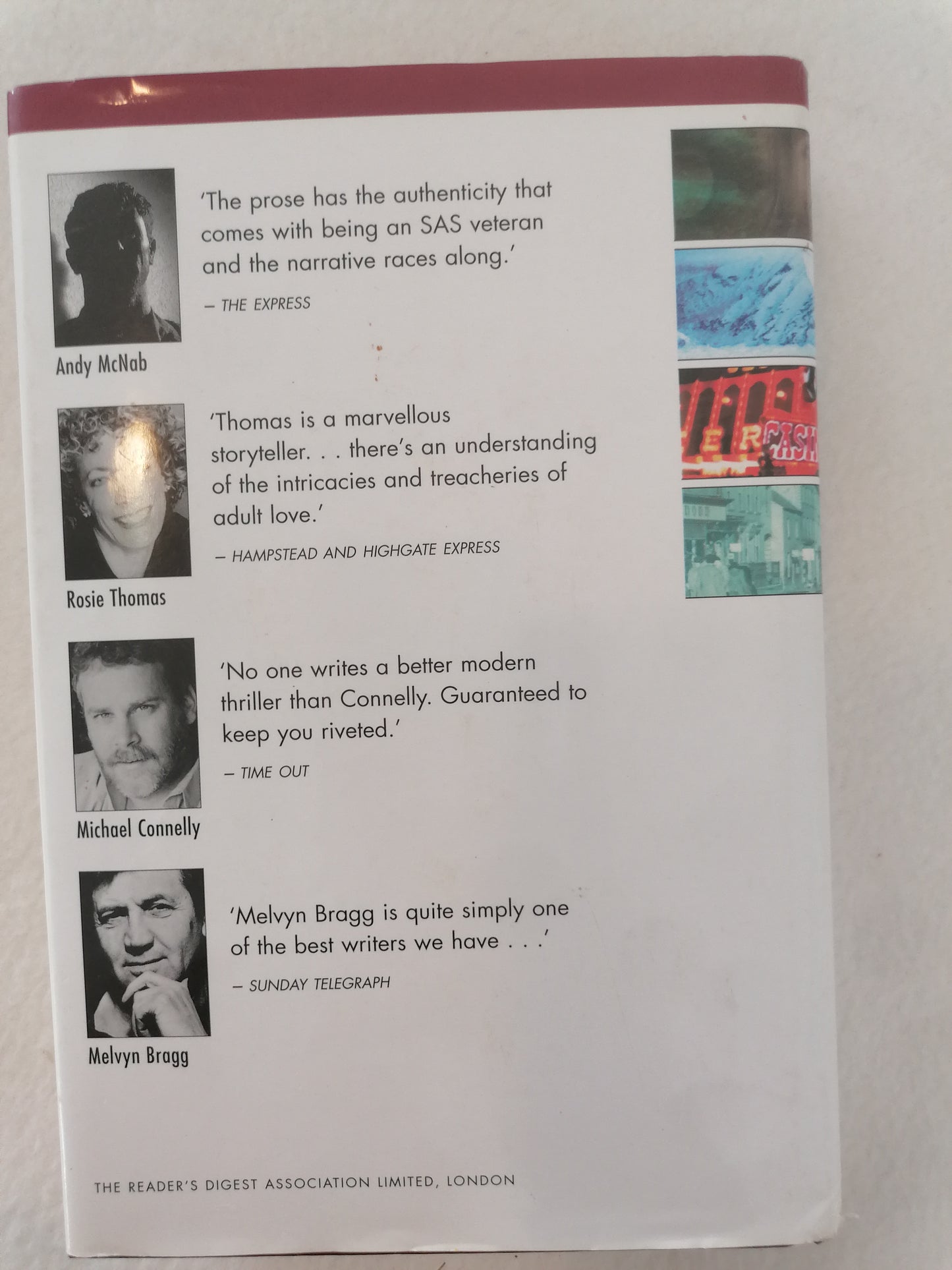 Reader's Digest Collection : Andy McNab - Crisis Four, Rosie Thomas - White, Michael Connely - Void Moon, Melvyn Bragg - The Soldier's Return