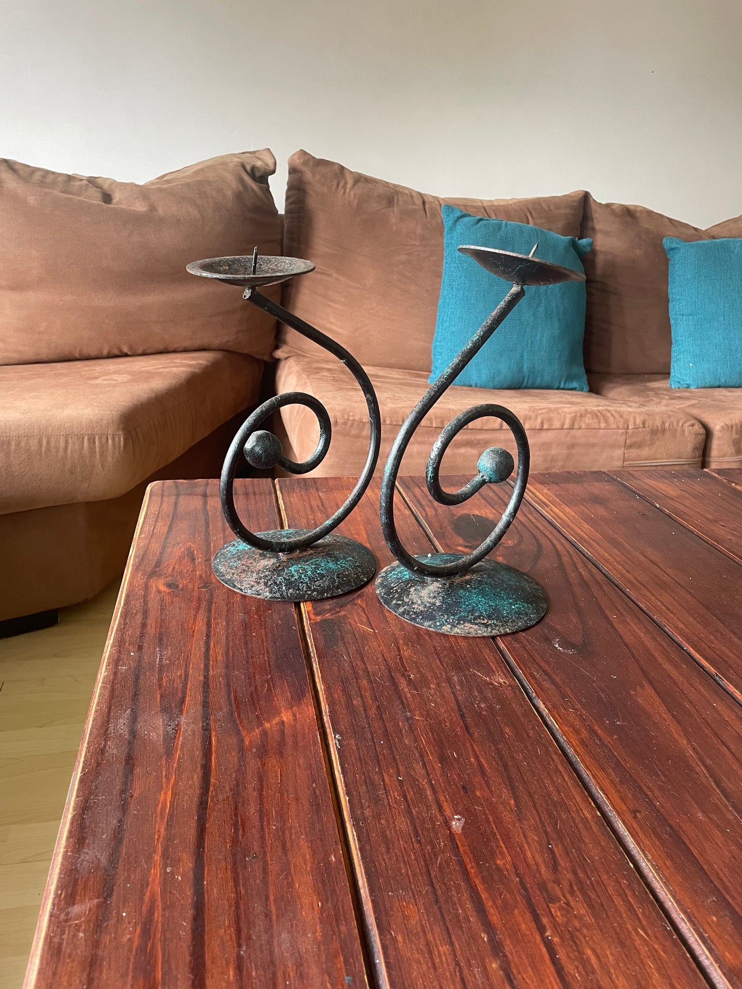 Wrought Iron candle sticks