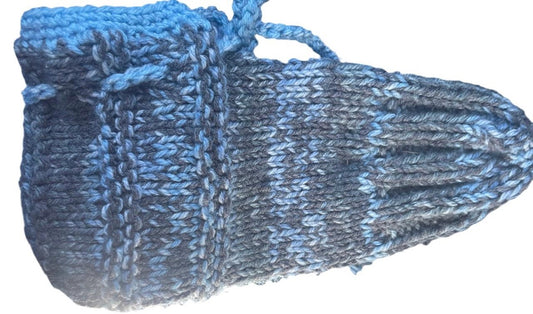 Knitted winter socks