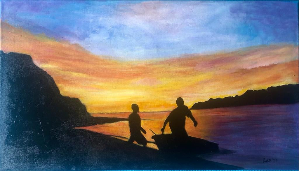 Fishermen by Rika (70x49cm)