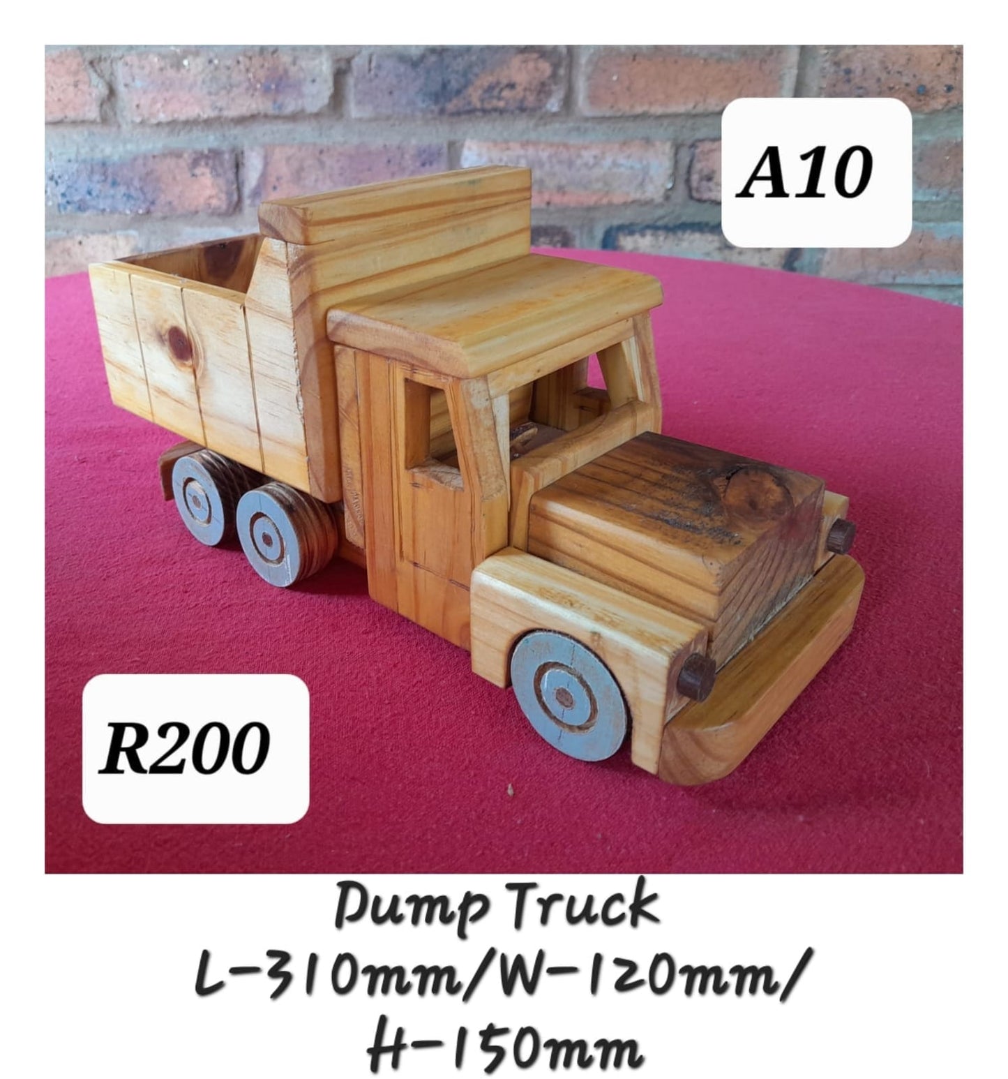 Wooden Dump Truck (310x120x150mm)