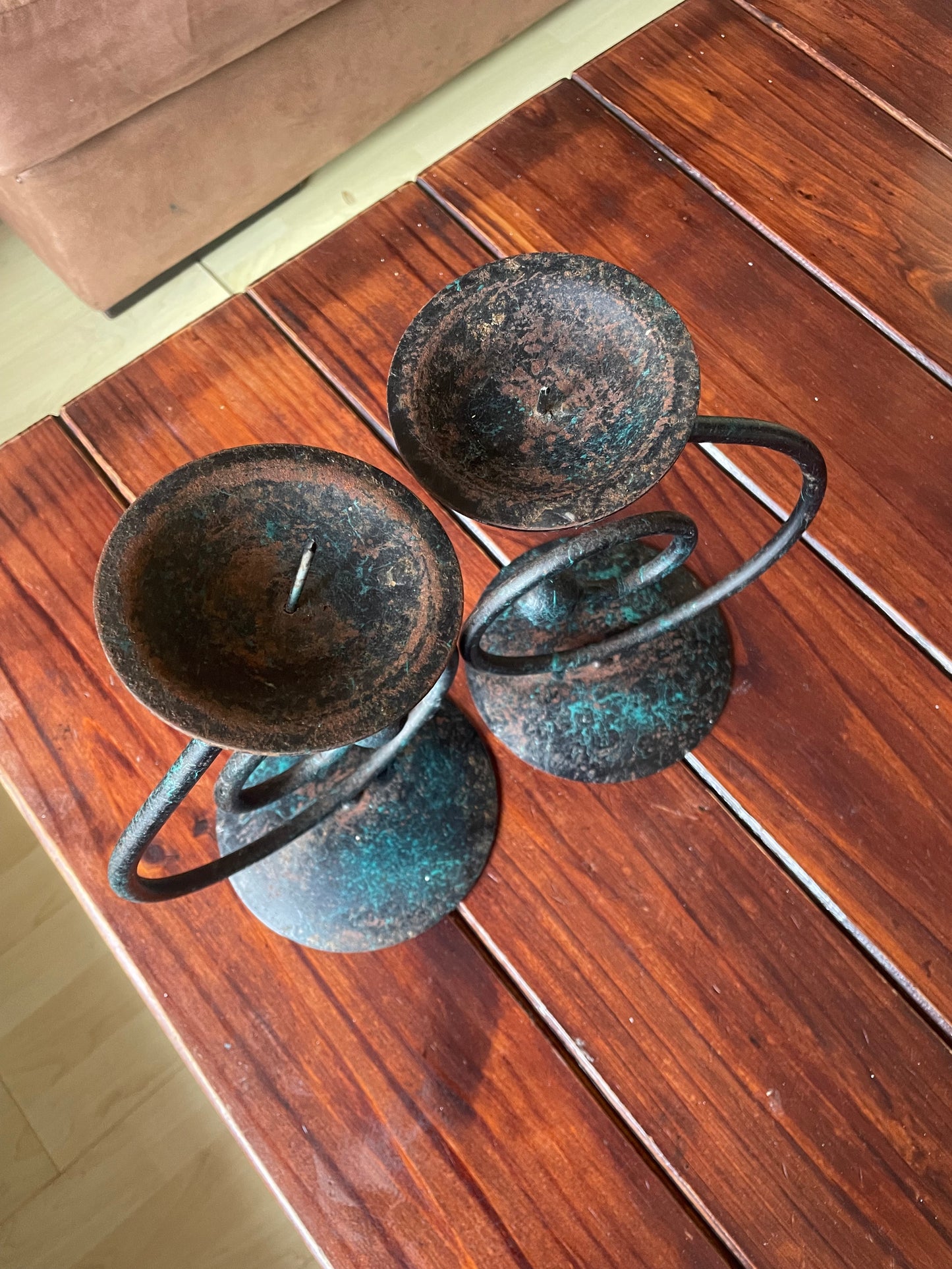 Wrought Iron candle sticks