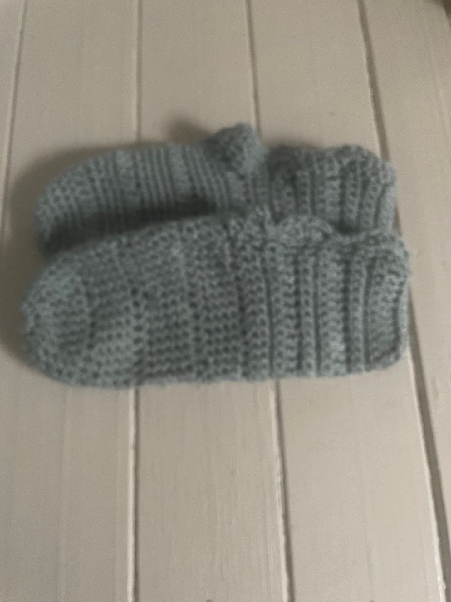 Crochet winter socks