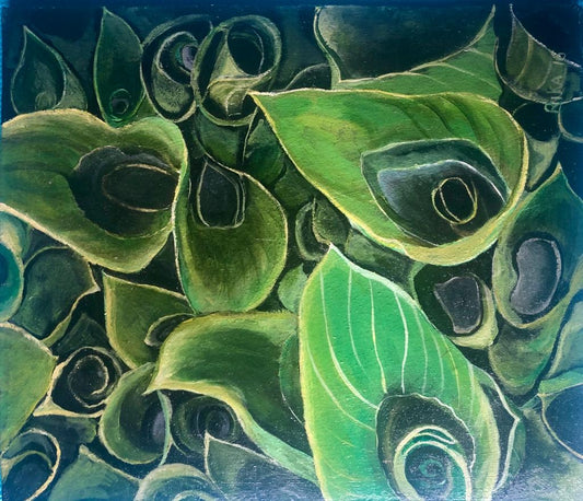 Green Lily by Rika (38x33cm)