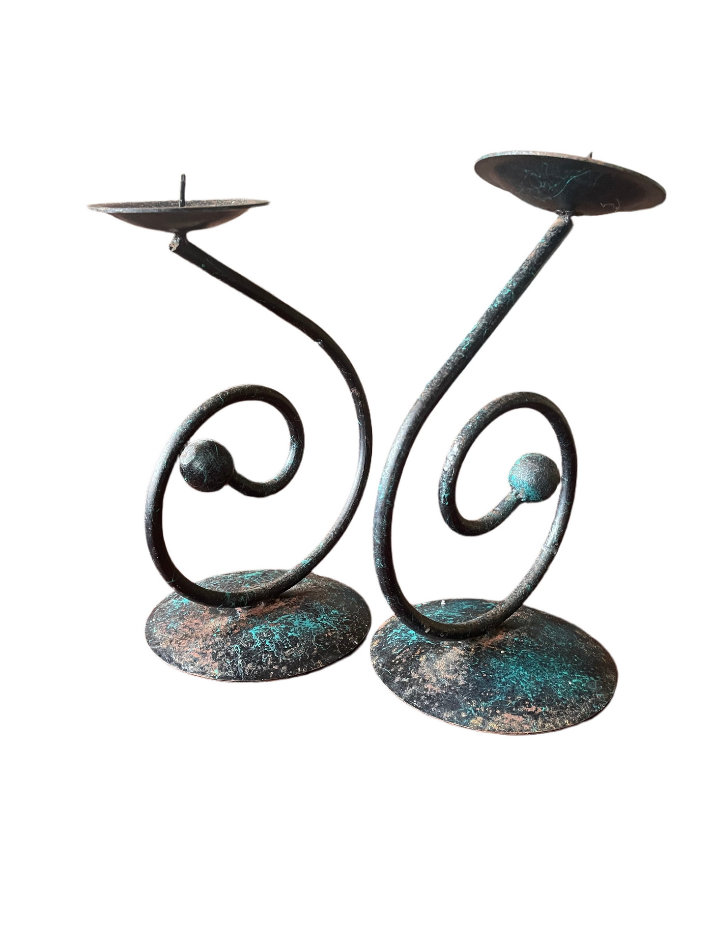 Wrought Iron candle sticks