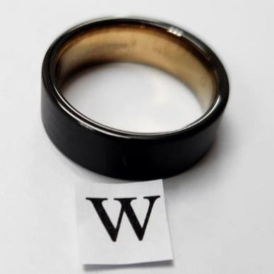 Tungsten men's ring. Flat black (Size U, W or Z)