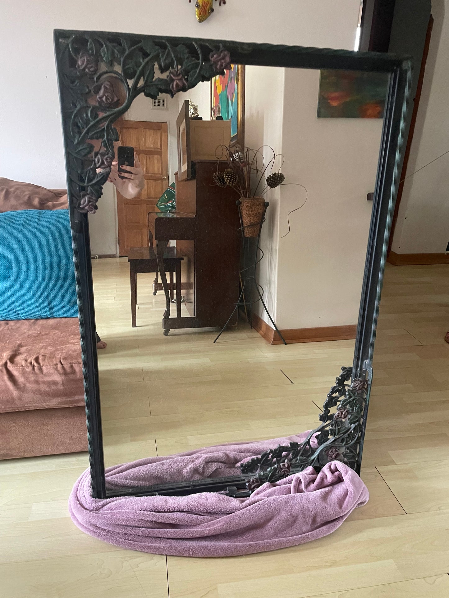 Wrought Iron Mirror 1.2m x 800mm