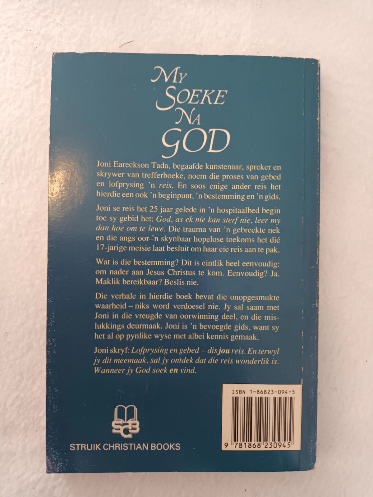 JONI EARECKSON TADA - My Soeke Na God