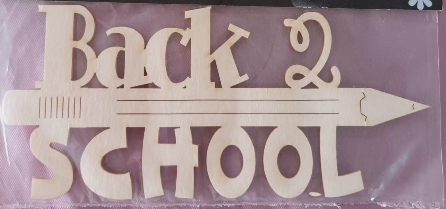 BACK 2 SCHOOL laser cutting