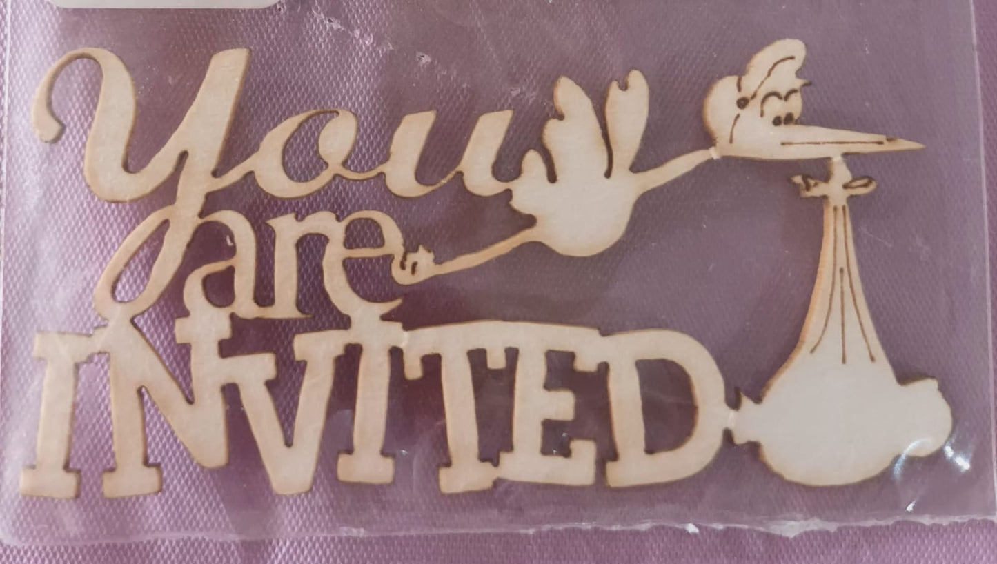 YOU ARE INVITED laser cutting