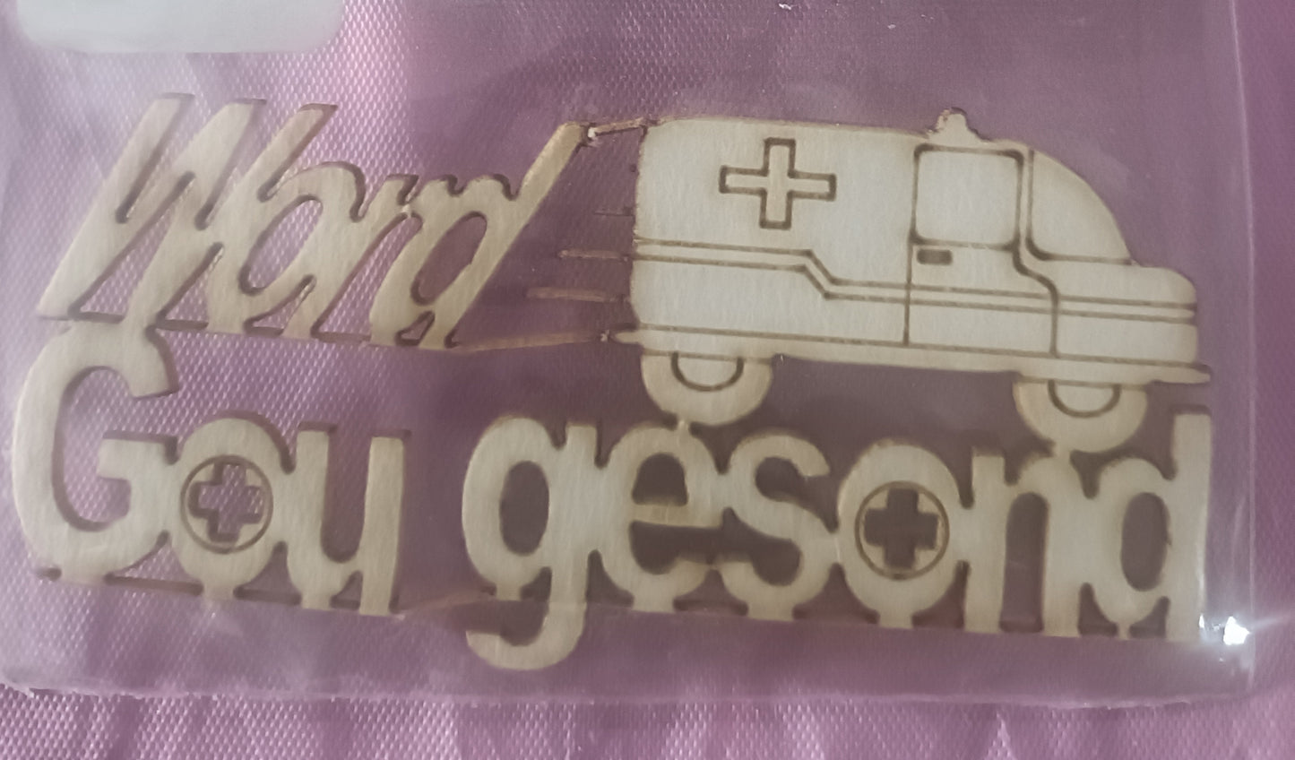 WORD GOU GESOND laser cutting
