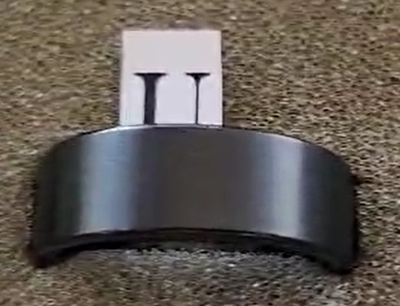 Tungsten men's ring. Flat black (Size U, W or Z)