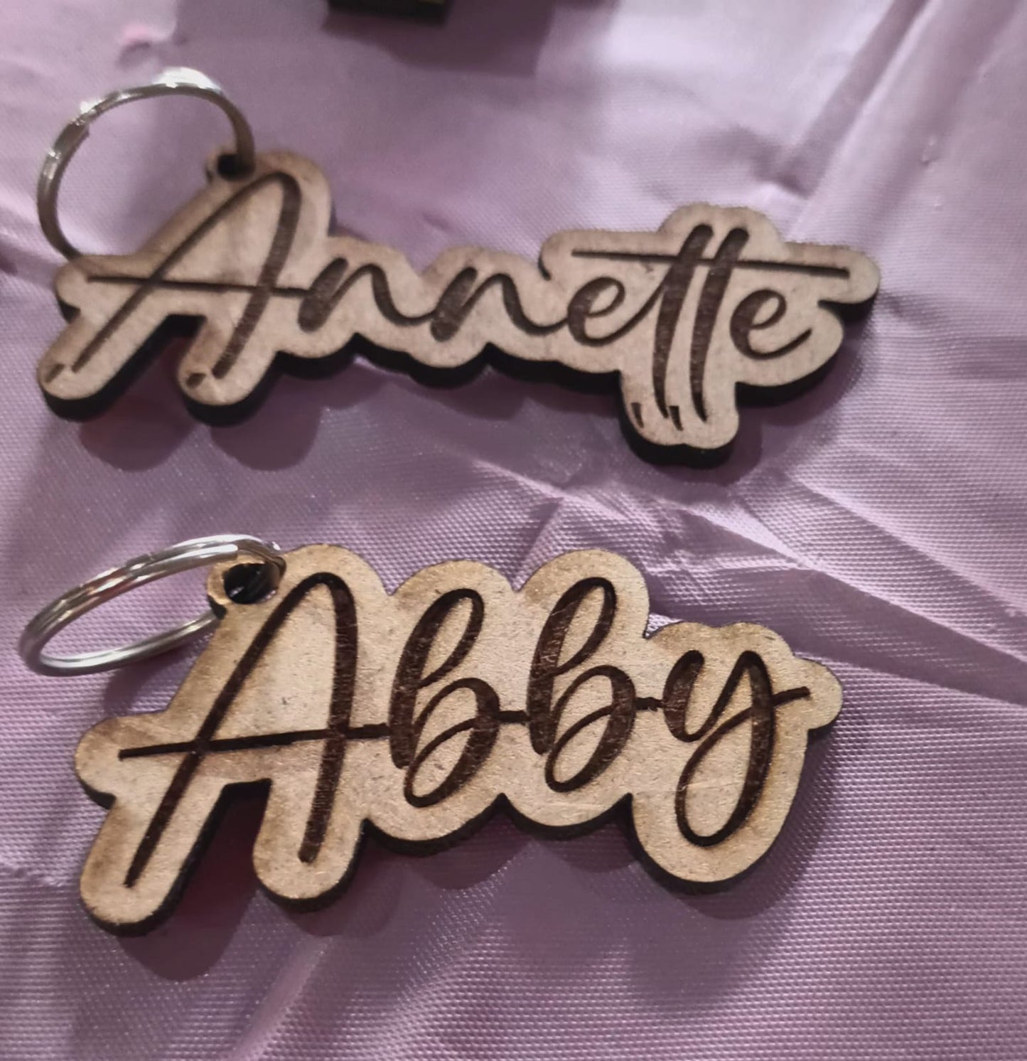 KEYHOLDERS (with name of your choice) laser cutting