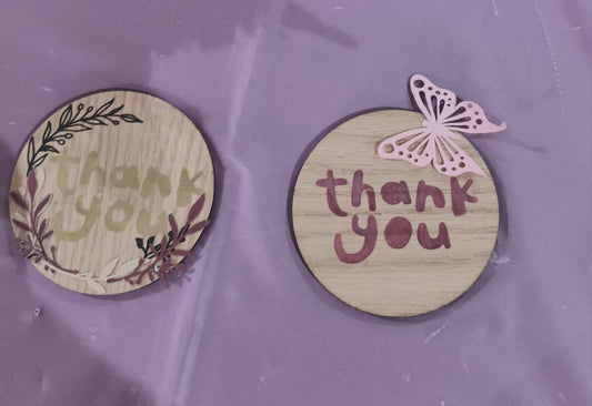 COASTERS packet of 6  laser cutting
