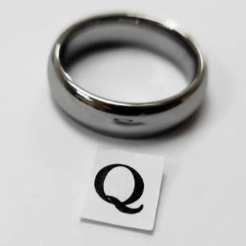 Tungsten men's ring. Polished (Size Q or Z)
