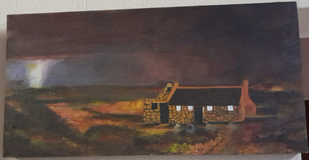 Storm over the ocean by Rika (80x40cm)